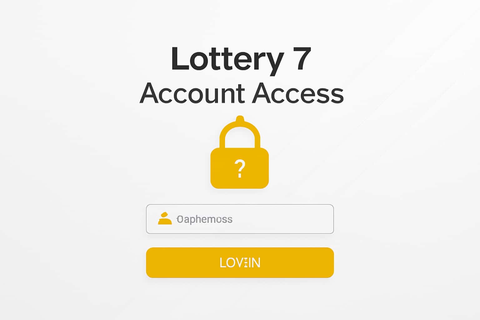 Lottery 7 Account Access Interface