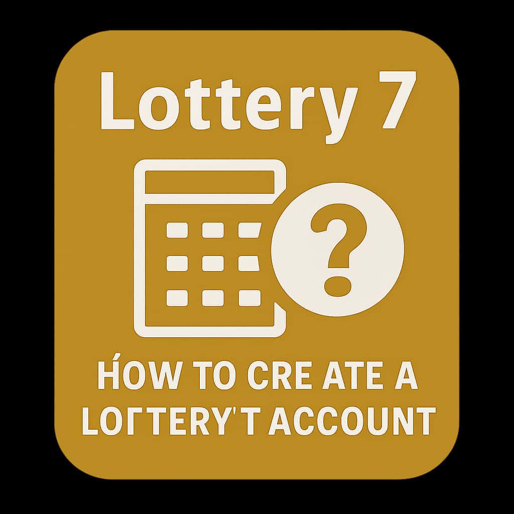 A simple icon representing the process of creating a Lottery 7 account.