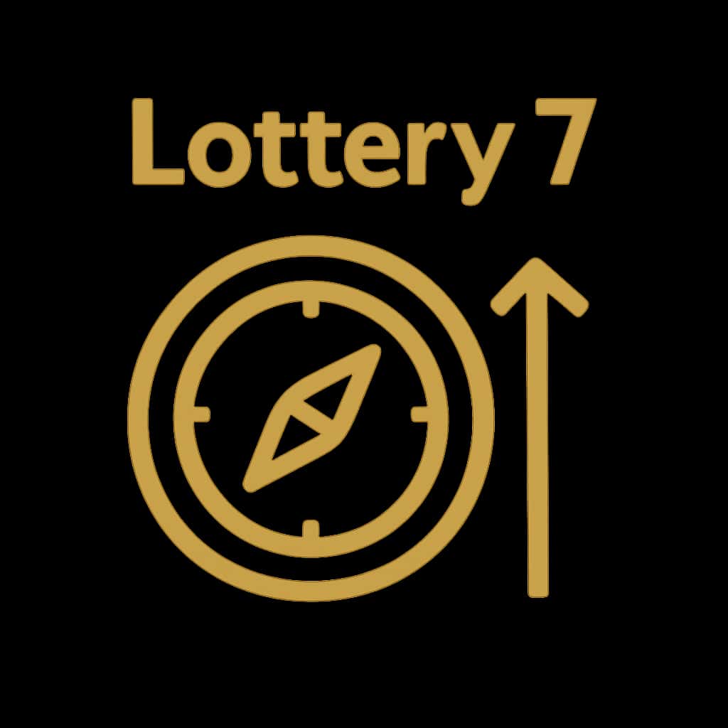 An icon representing Lottery 7 navigation options, with a clean design.