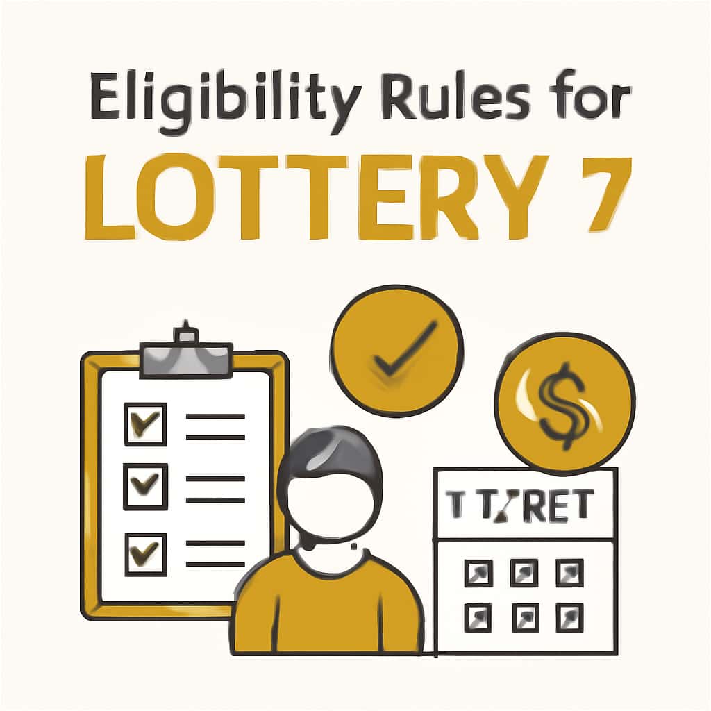 A diagram illustrating the eligibility criteria for Lottery 7.
