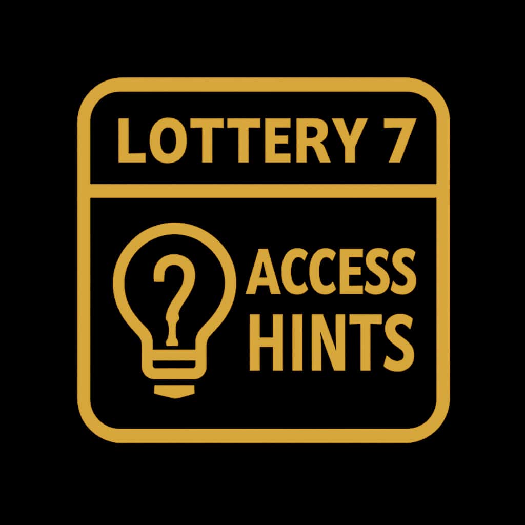 An icon representing guidance for Lottery 7 Access Hints.
