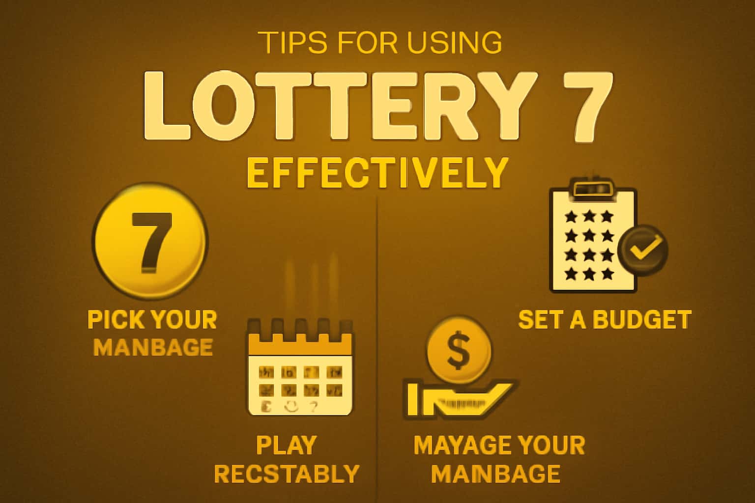 A neutral scene illustrating tips for using Lottery 7 effectively.