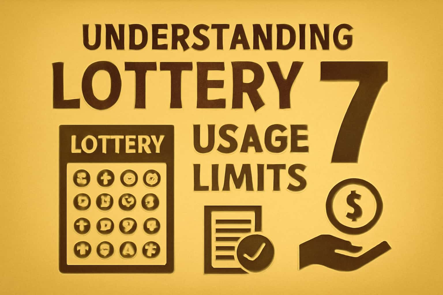 An informative visual representation of Lottery 7 usage limits.