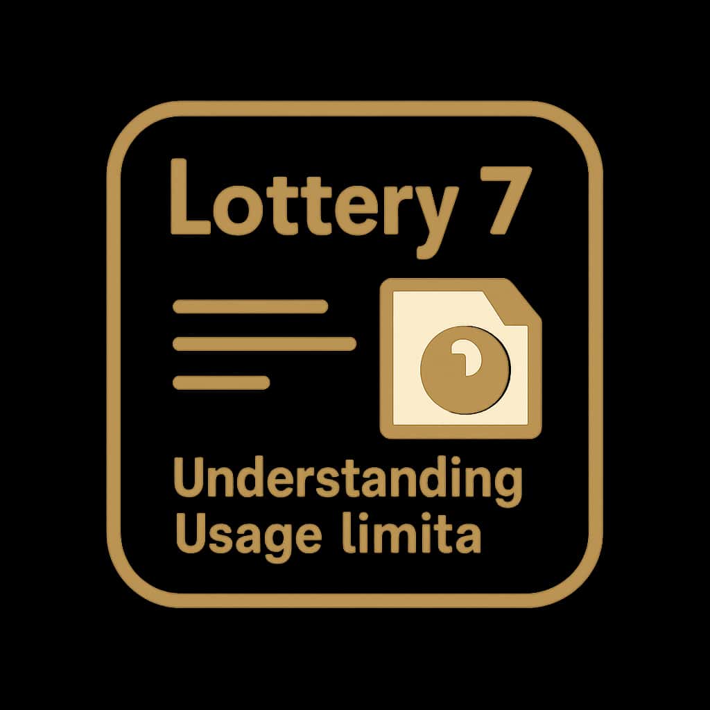 Icon representing Lottery 7 usage limits.