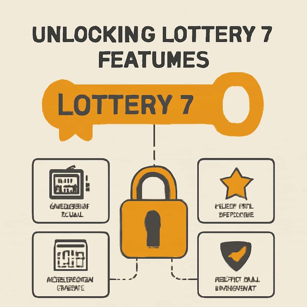 An educational diagram on Lottery 7 features.